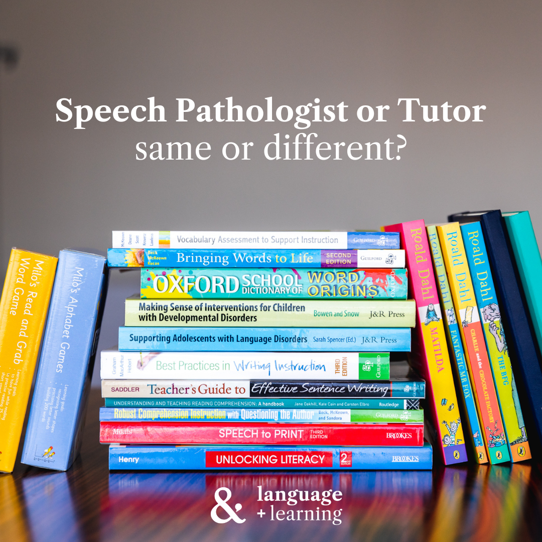 Speech Pathologist Or Tutor Same Or Different